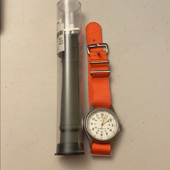 Timex Accessories - Timex J Crew Military Watch Stainless Steel 36mm